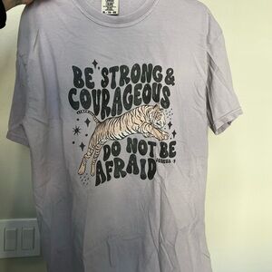 Comfort Colors Lavender Tee with Graphic Print